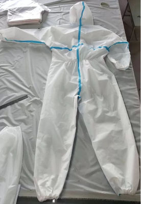 実験室の防水使い捨て可能な化学つなぎ服